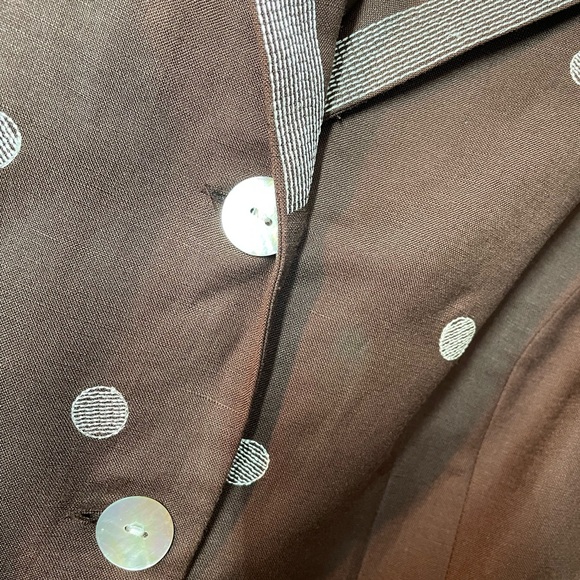 Positive Attitude embroidered linen jacket, 20 petite - Picture 3 of 8